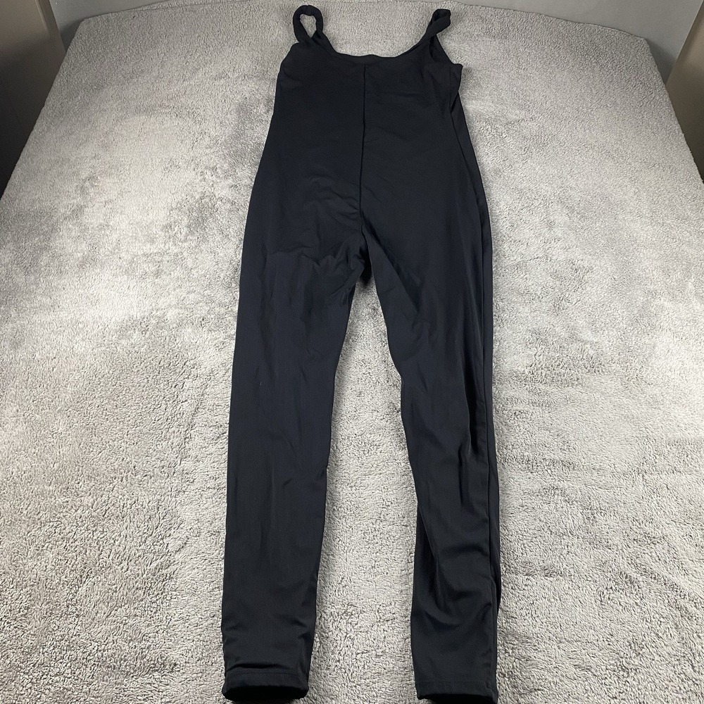 Unbranded Stretch Jumpsuit Womens Small Black Sleeveless Pullover